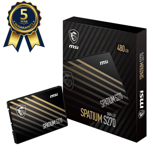 MSI Spatium S270 SATA III 2.5" 480GB Internal SSD 